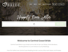 Tablet Screenshot of centralcoastbride.com